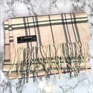 Cashmink by V. Fraas Plaid Scarf